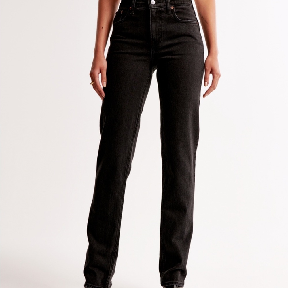 Classic Black Women's Jeans 90s high rise abercrombie